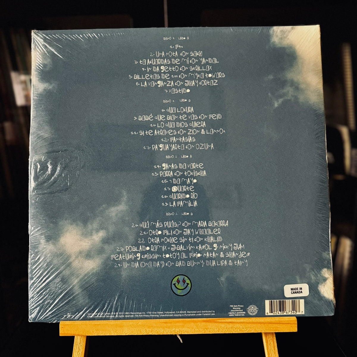 J. Balvin – Limited Edition Purple & Blue Colored Vinyl con Poster